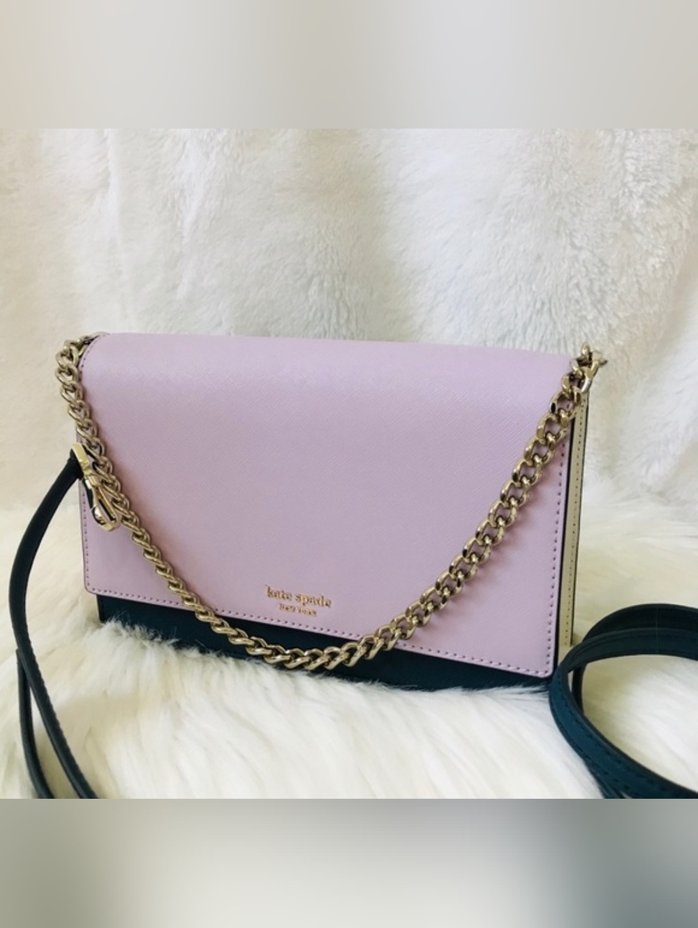 EUC Kate Spade ♤ Carson Saffiano Leather Handbag & Crossbody ♤♤♤